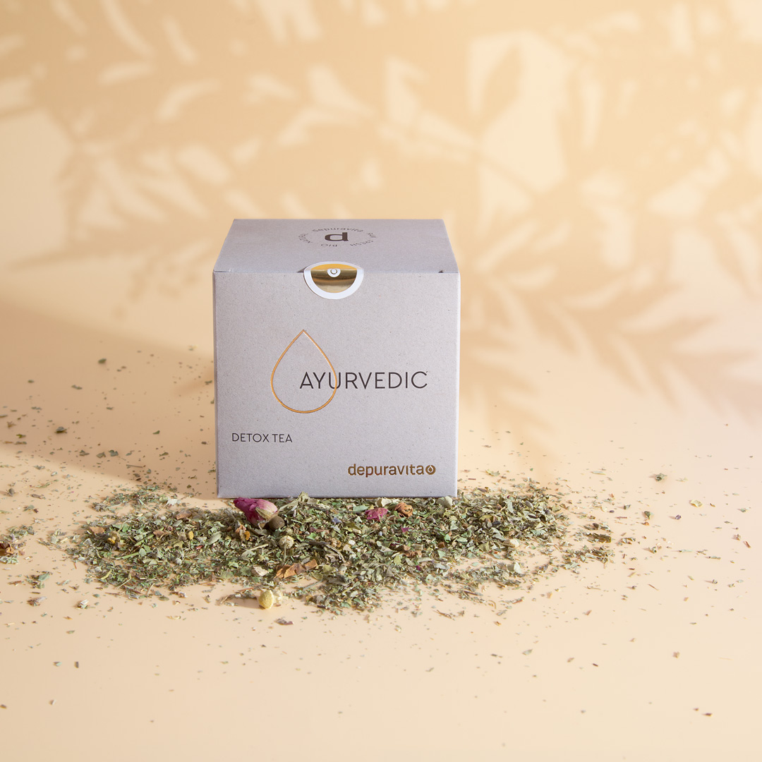 Ayurvedic Detox Tea Infuser von Depuravita in der Verpackung